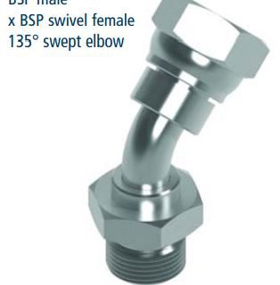Adapter BSP 45° Bocht