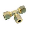 Messing T knelkoppeling 4mm
