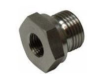 Verloop 3/8" Bsp Bu - 1/4 Bsp Bi  RVS