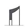 Schotelmanchet 15.87x5.55x6.35x2.38