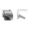 Oliekeerring + stoflip staal 22x32x3